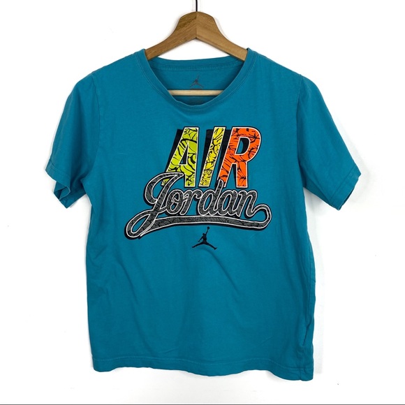 turquoise jordan shirt